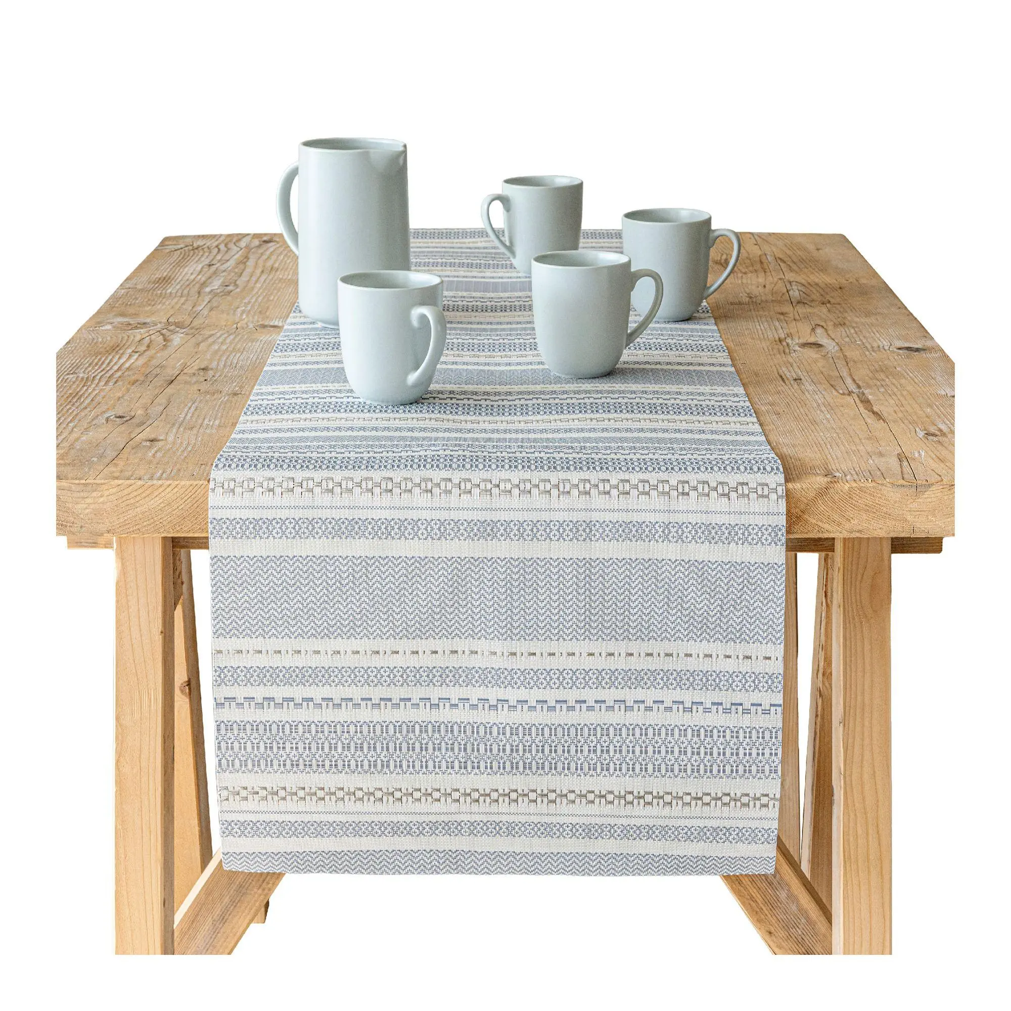 over&back 18x90 Reversible Striped Table Runner- Waterproof over&back 18x90 Reversible Striped Table Runner- Waterproof