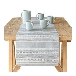 over&back 18x90 Reversible Striped Table Runner- Waterproof over&back 18x90 Reversible Striped Table Runner- Waterproof