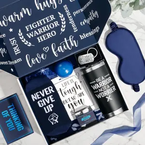 Father’s Day Get Well Soon Gifts for Men, After Surgery Cancer Gifts for Dad, Chemo Care Package Thinking of You Feel Better Gift Basket for Father Brother w/Tumbler
