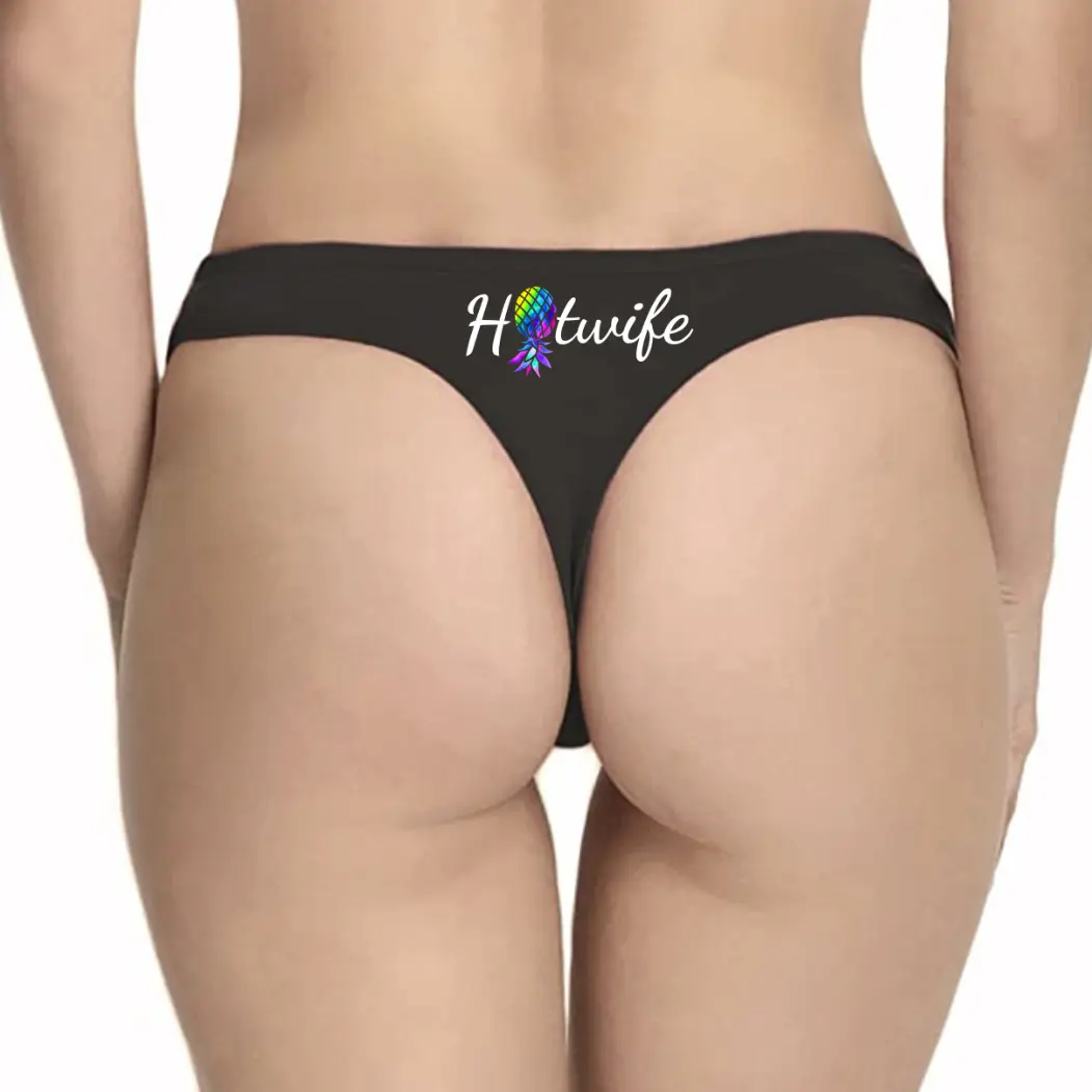 Hotwife Upside Down Pineapple Cotton Thong Panties