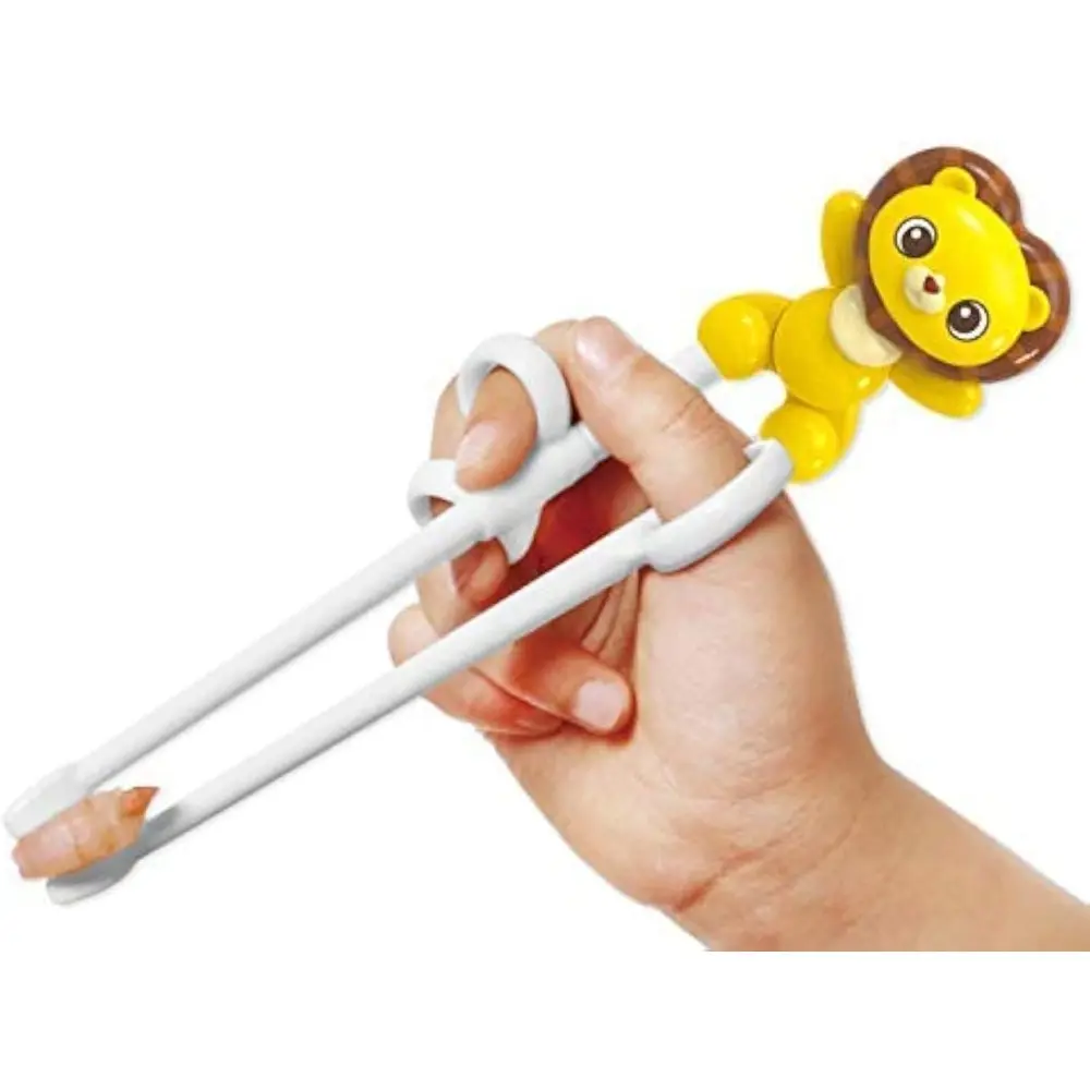 Friends Chopsticks, Training Chopsticks, Learning, Beginner, Brain Training, Practice, Korean Food, Japanese Sushi, 1 Step to Learn Chopstick, Right Handed-Made in Korea