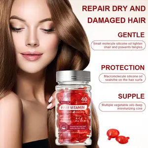 Hair Care Oil Capsules, Moisturizing Leave-In Hair Oil, Hair Essence, Hair Care Products for Both Men and Women, For Topical Use on Hair, Not for Ingestion
