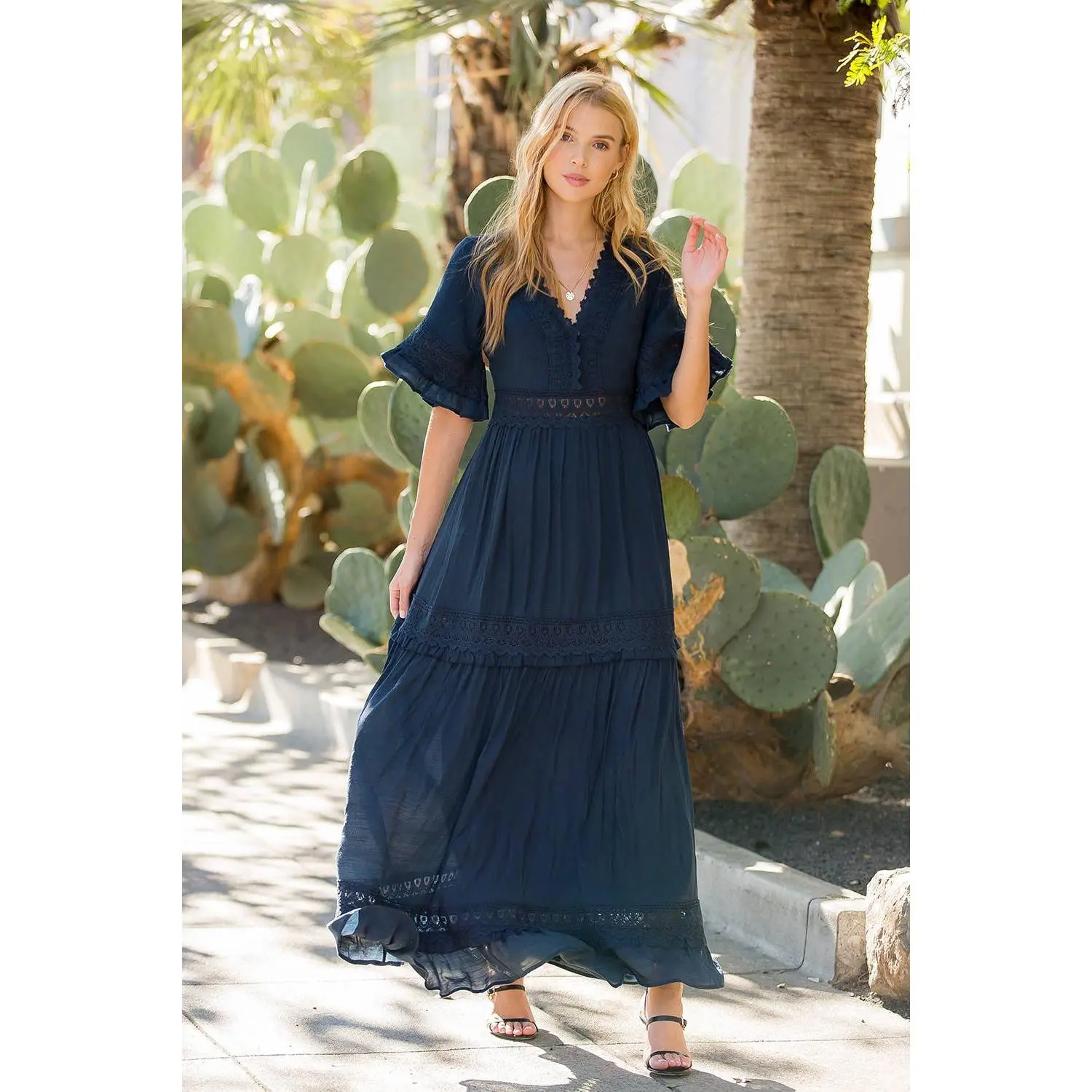 Flattering & Fun Maxi Dress