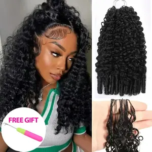 Human Hair Crochet Hair Extensions – Miracle Knots Pre-Separated Crochet Braids, Knotless Boho Braids, Mermaid Braids, Goddess Braids, Burmese Curly, Kinky Curly, Water Wave, Vacation Hair
