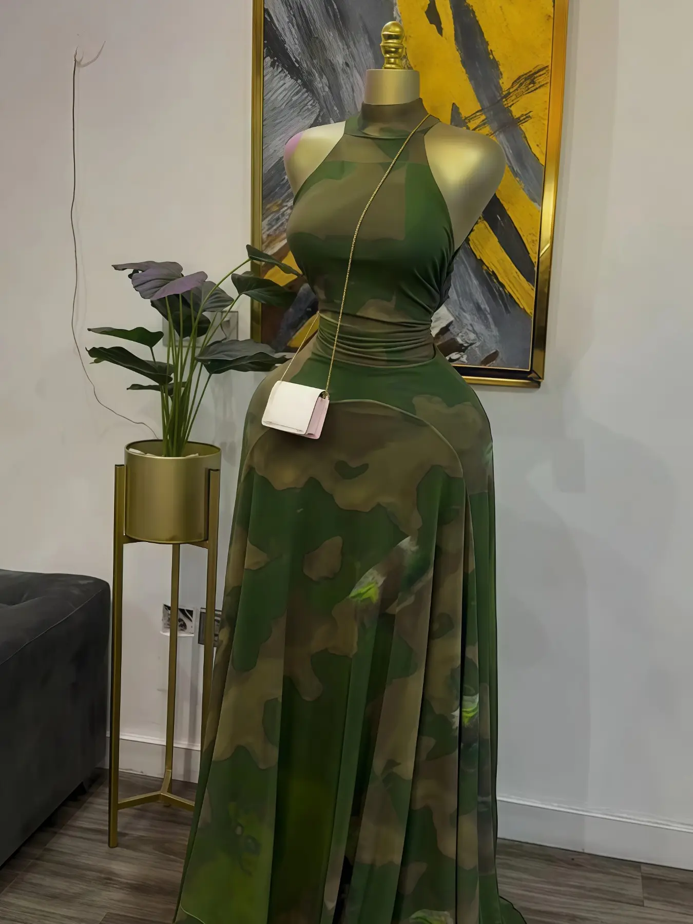 off the shoulder sequin dress long Yuhan Wang ~ Off Shoulder Sequin Dress main image 1