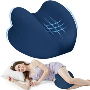 Knee Pillow for Side Sleepers, High-Density Memory Foam Leg Pillow for Side Sleeping, Heart-Shaped Design for Knees, Hips & Spinal Alignment