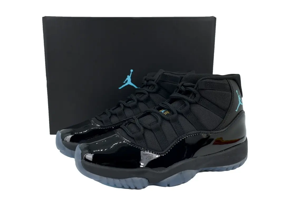 Black-and-blue patent leather high-top basketball shoes, stylish anti-slip trendy casual sneakers for men and women