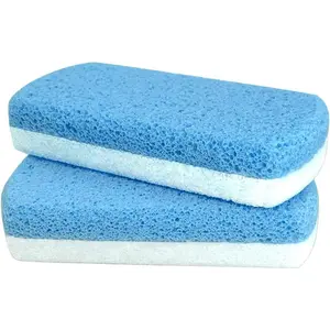 Glass Pumice Stone for Feet, Callus Remover and Foot Scrubber & Pedicure Exfoliator Tool Pack of 2