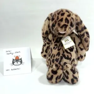 Jellycat Cobblehop Leopard Bunny Plush Exclusive NWT Toy Doll Soft Stuffed Gifts With Dust Bag