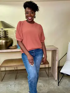 Dusty Mauve Cloudy Knit Top