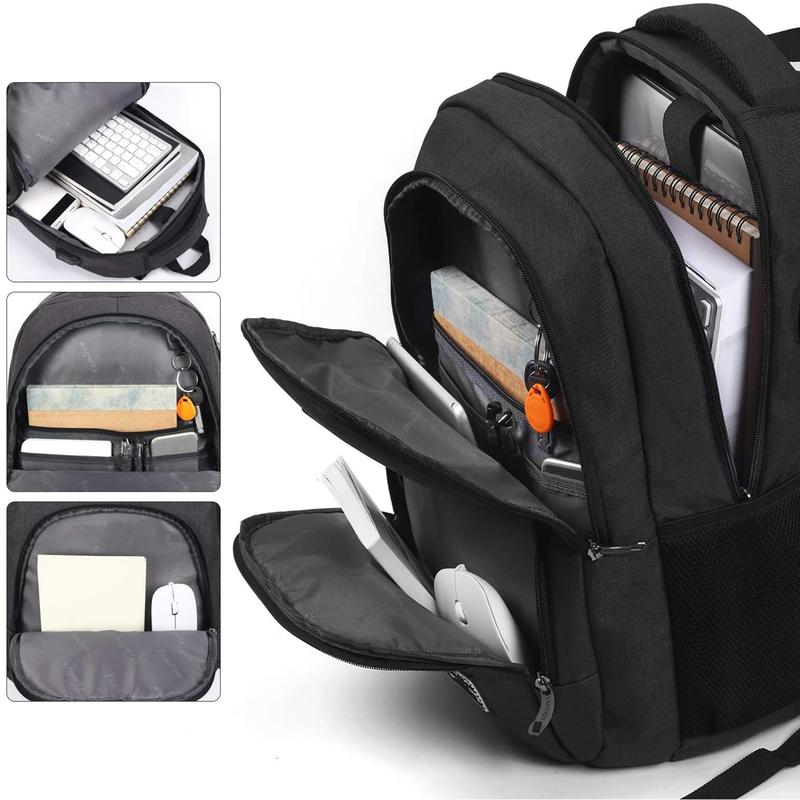 YAMTION Backpack for Men and Women,School Backpack for Teenager,15.6 inch Laptop Bookbag with USB Charging port for Business Work College Travel Trip
