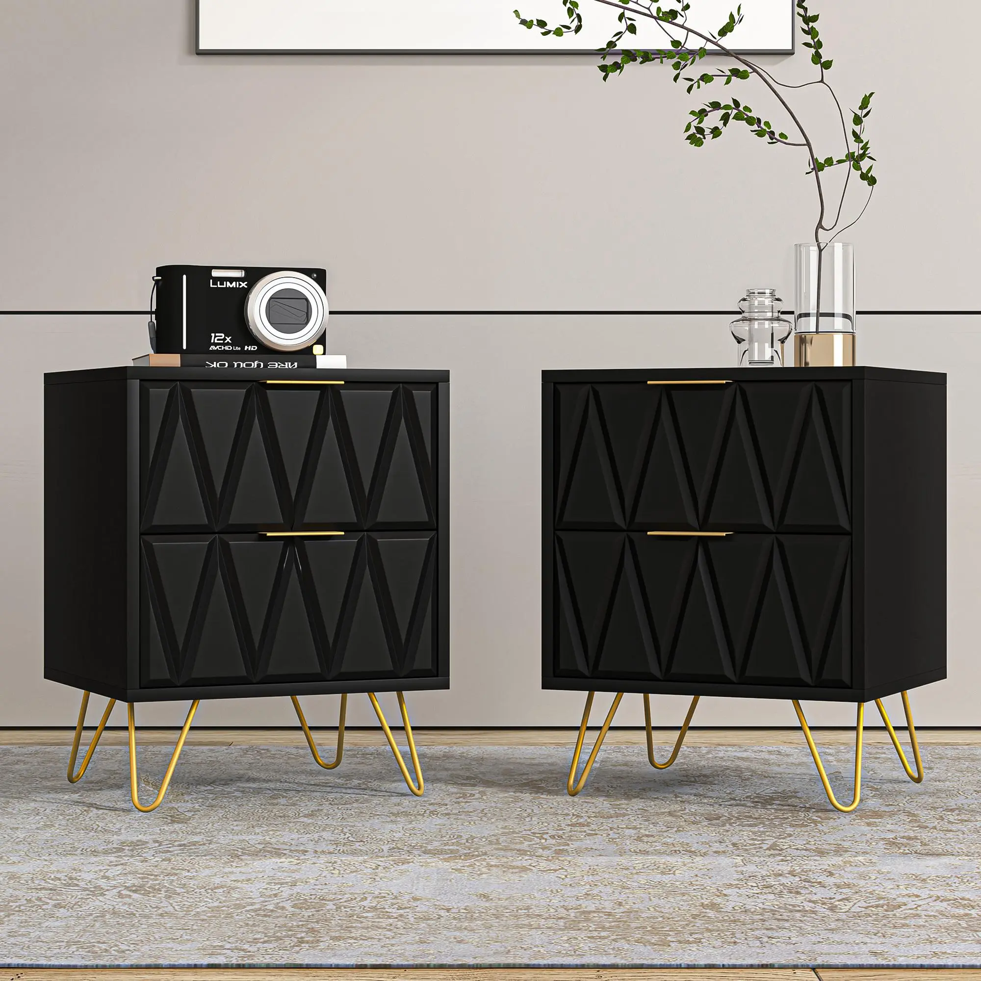 V-Nightstand-2pcs-Black