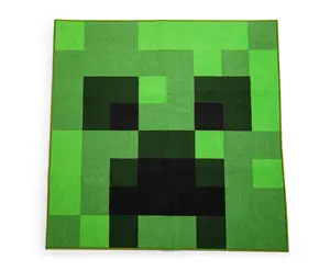 Minecraft Green Creeper Square Area Rug | 52 Inches Minecraft Green Creeper Square Area Rug | 52 Inches