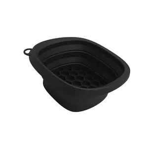 Foldable Ice Bath Face Basin With Soft Silicones Design Builts-In Tray Bowl For Cooling Relief Travel Use