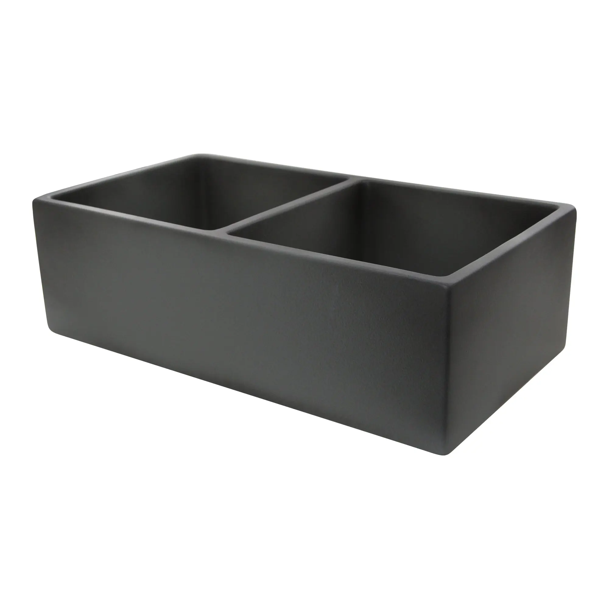 Nantucket Sinks FCFS3318D Double Bowl Farmhouse Fireclay Sink