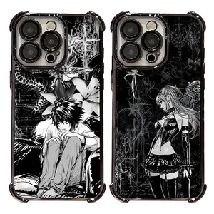 Anime D-Death Note Light Yagami Amane M-Misa Cool Phone Cases For iPhone 17 16 15 14 13 12 11 Promax Pro Air Plus Shockproof Cover Protection Best Gifts For Valentine Christmas Birthday Halloween