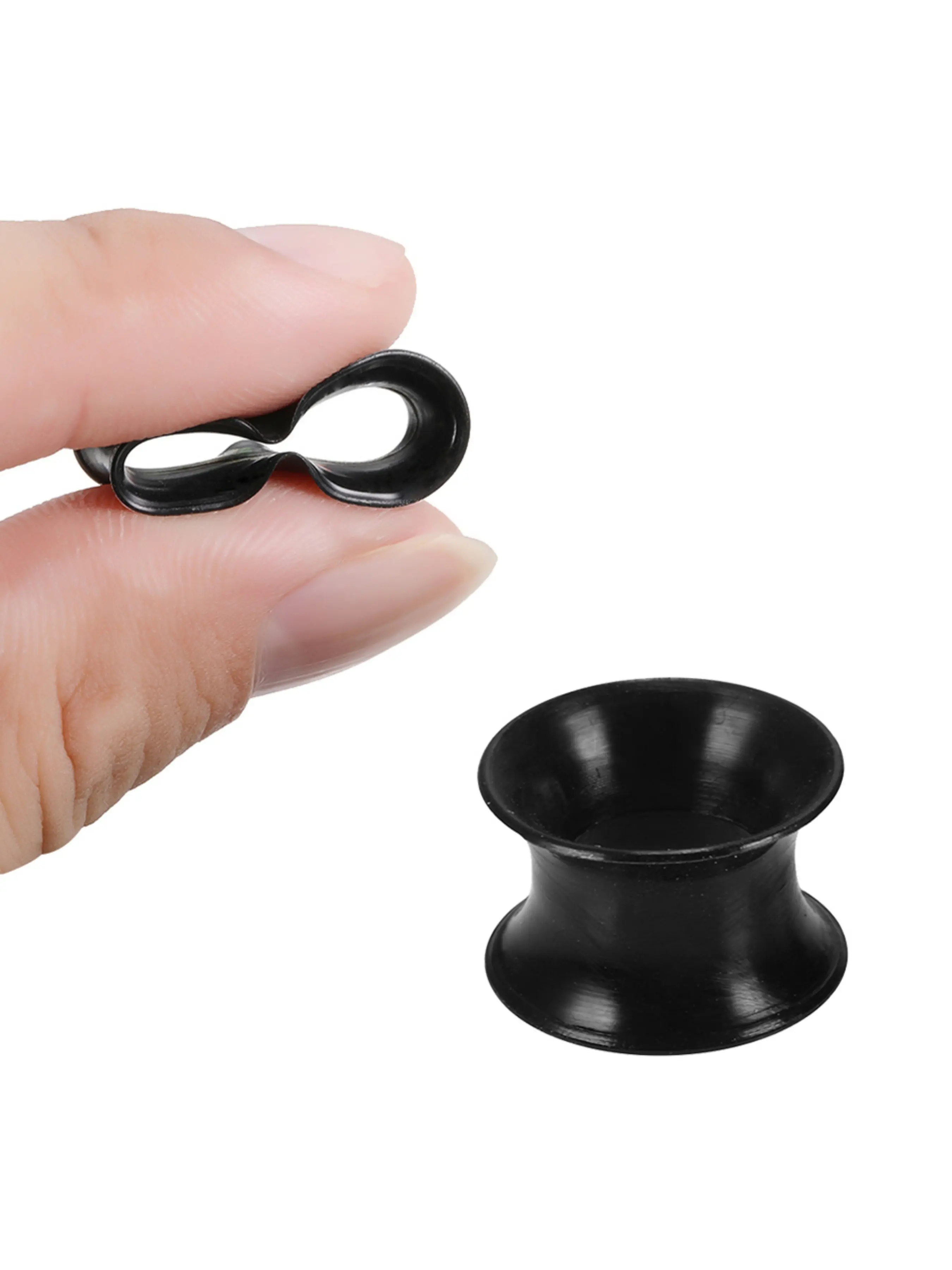 2Pcs/Lot Earring Pack 3-16MM Flexible Silicone Ear Plugs and Tunnels Ear Piercings Earlets Ear Stretchers Expander Ear Dilations Body Jewelry High Quality Earrings