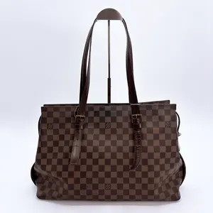 Pre-owned Louis Vuitton leather Shoulder Bags Damier Canvas Chelsea Tote Bag