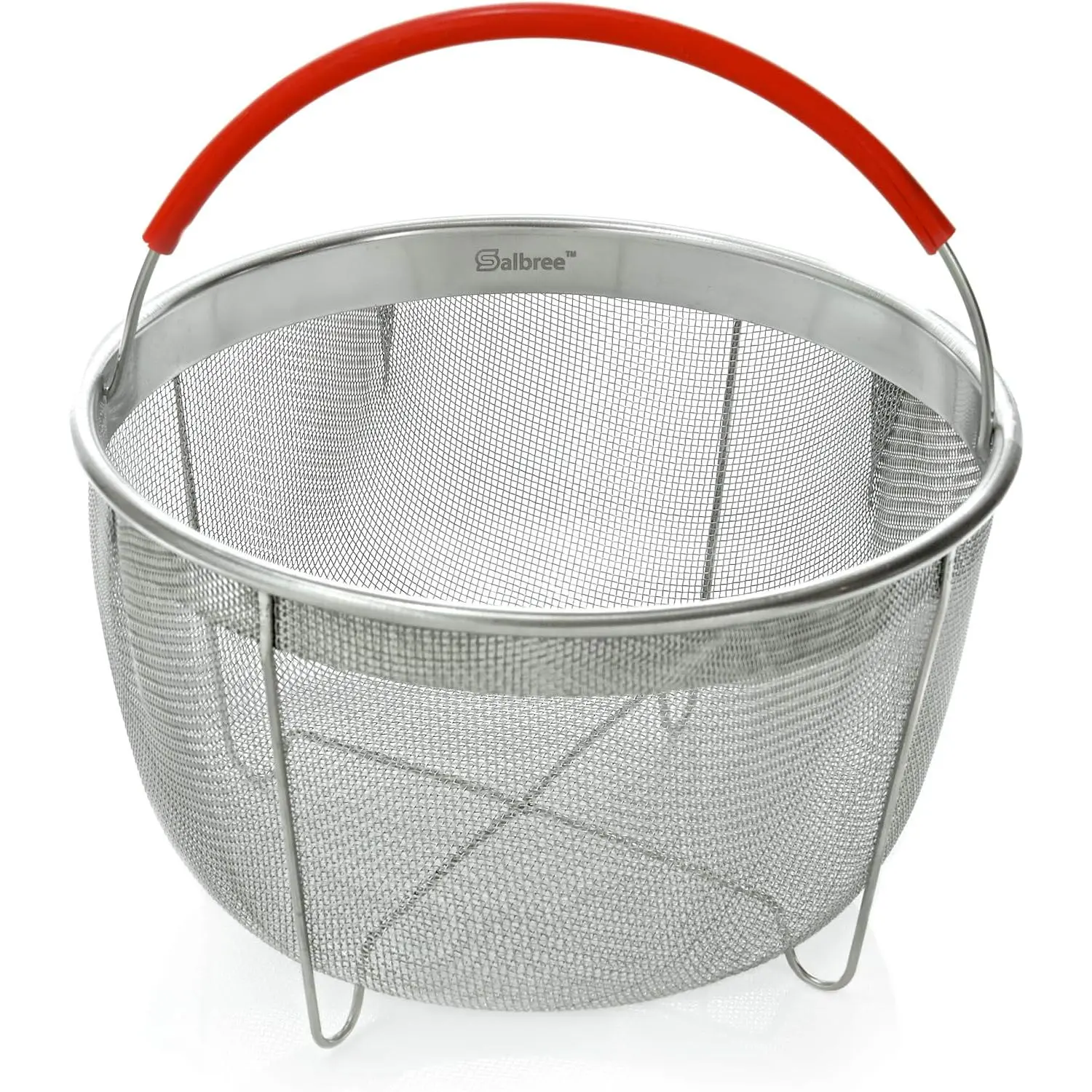 Original Steamer Basket for 8 qt quart Instant Pot Accessories, Stainless Steel Strainer and Insert fits IP Insta Pots, Instapot, Other Pressure Cookers, with Silicone Handle [3qt 6qt avail]