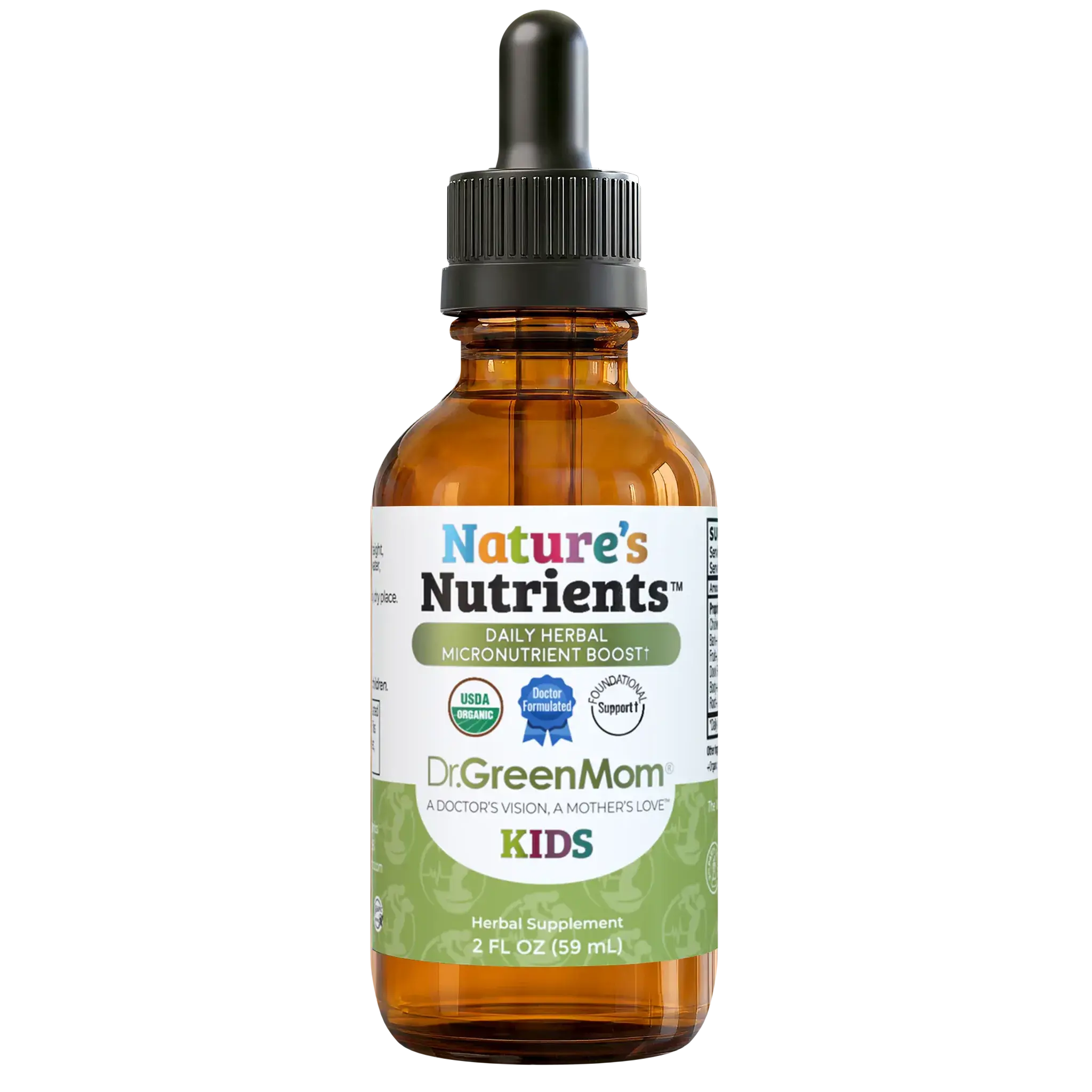 Dr. Green Mom Nature's Nutrients Liquid Drops | Daily Core Nutrition & Wellness Support