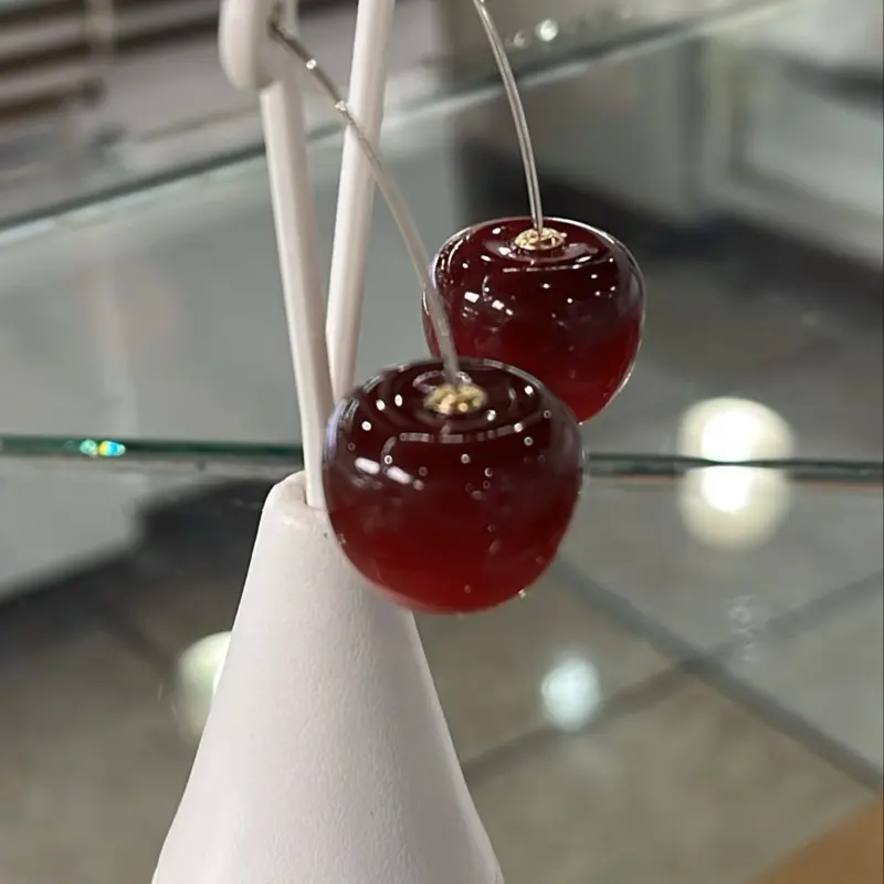 Aretes cherry Plata925