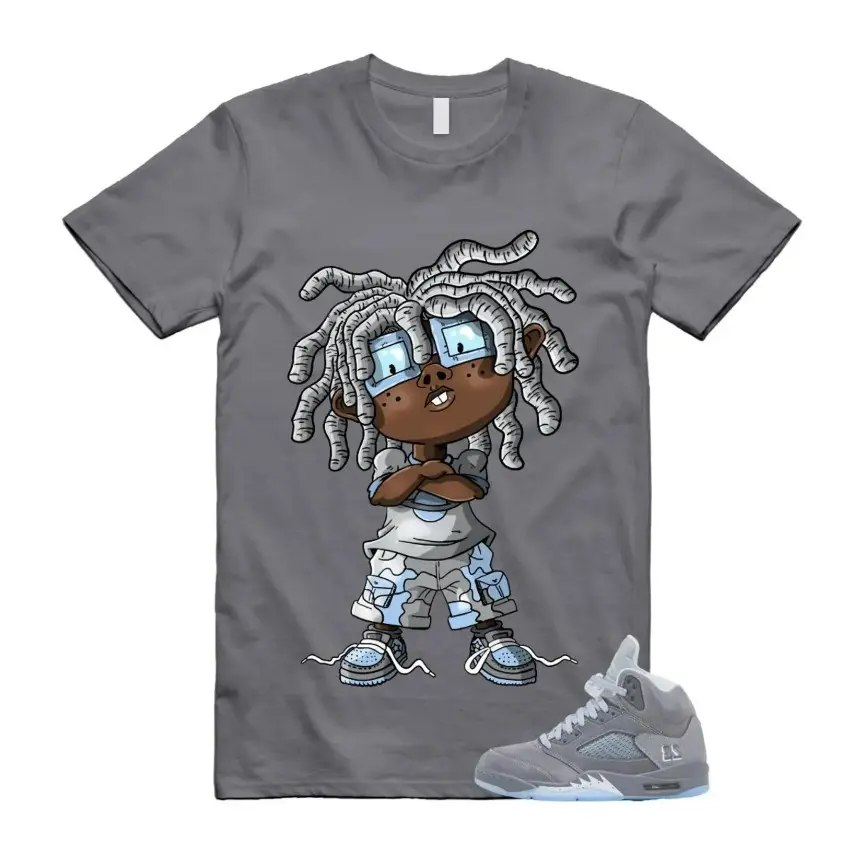 5 Wolf Grey Ice Blue Light T Shirt Match Charcoal Shirt, 5 Wolf Grey Shirt, 5 Wolf Grey Outfit, 100% Cotton, Fashion Clothes, Casual Everyday Wear, Menswear Top