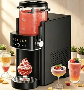 New arrival deal Slushie Machine with Self-Freezing, 3-in-1 Ice Cream Maker and Margarita Machine, No Ice Needed Rapid Chill Slushy Maker for Home, Parties, Frozen Drinks, Frappe, Smoothie, 6 preset mode， SummerVibes，Automatic cleaning，summermusthave