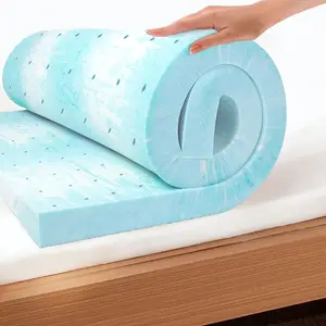 EGO Topper 3 Inch Twin XL Mattress Topper, Cooling Gel Foam Mattress Topper for Pressure Relief, Ventilated Bed Topper in a Box, CertiPUR-US Certified, 38"*80", Medium