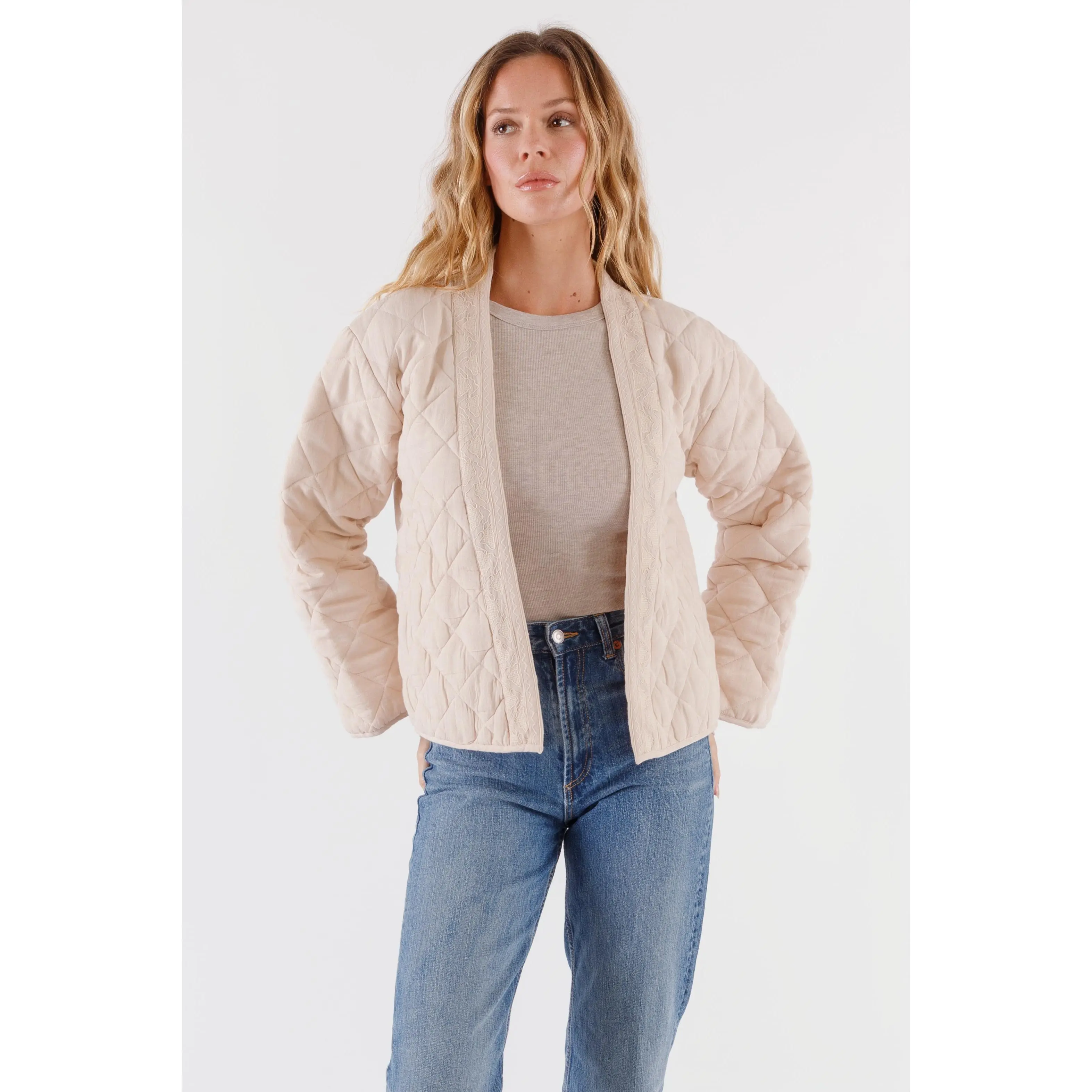 Nisha Quilted Kimono Jacket