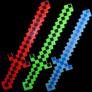 Mine Craft Pixel Sword Color Flashing and Sounds 8 bit