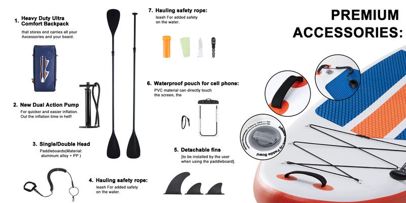 Premium SUP Inflatable Stand Up Paddle Board with 2-in-1 Paddle, Wide Stable Design, Non-Slip Comfort Deck for Adults & Youth, Non-Slip Comfort Deck Premium SUP Inflatable Stand Up Paddle Board with 2-in-1 Paddle, Wide Stable Design, Non-Slip Comfort Deck for Adults & Youth, Non-Slip Comfort Deck