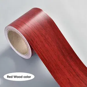 Wood Grain Pattern Wall Trim, 1 Roll Self Adhesive Wall Sticker, Decorative Wall Sticker for Home Living Room Bedroom, Home Decor
