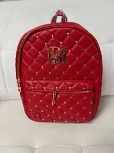 Badgley Mischka red stud backpack NWT