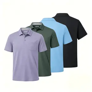Men’s Classic Polo Shirt in Large and Extra-Large Sizes, suitable for men around 185 cm tall and 90 kg. Made from wrinkle-resistant and durable fabric, featuring a flexible, comfortable slim-fit design. Available in extended plus sizes.