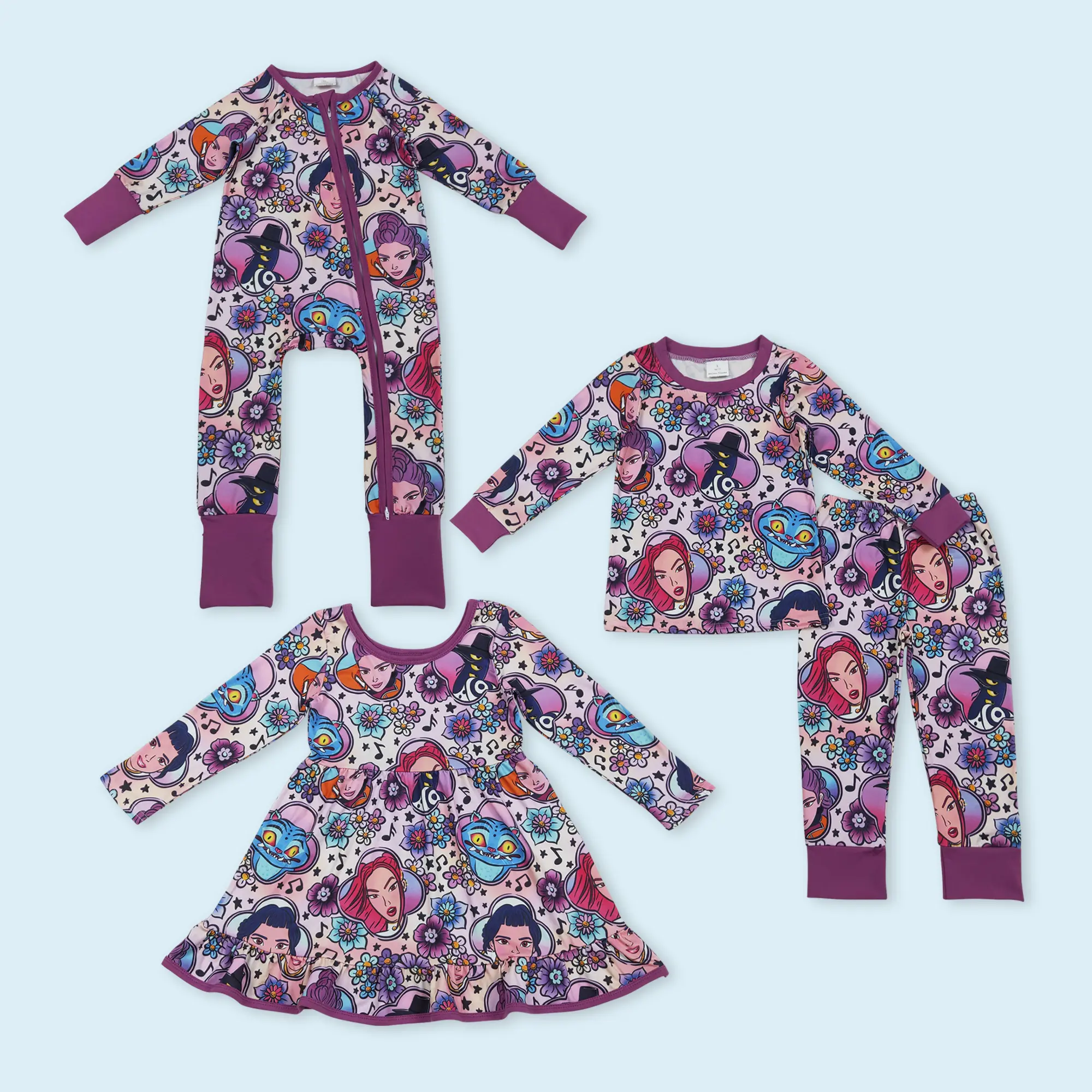 K-Pop Witch design kids girls matching outfit