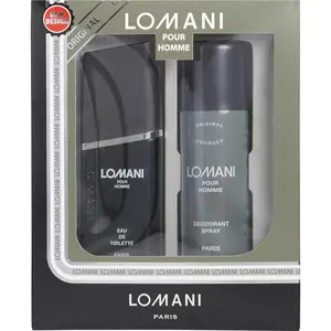 Lomani Set-Edt Spray 3.3 Oz & Deodorant Spray 6.6 Oz For Men