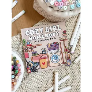 Cozy Girl Homebody Coloring Book