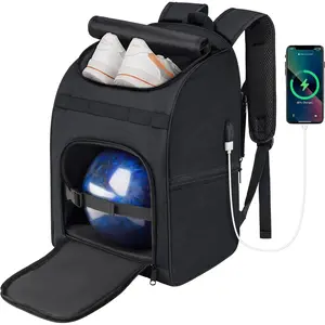 Bowling Backpack - Single Ball Bag with Shoe Holder, Padded Ball Holder