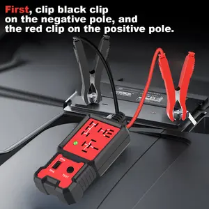 Latest Red Relay Tester 12V General Electronic Automotive Circuit Tester Automotive Maintenance Tool