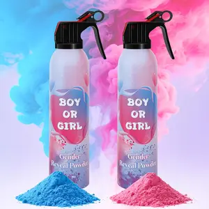 Large   Bombs 2 Packs,  & Blue Biodegradable   for  Boy or Girl Reveal, Long-Lasting 10ft  Effect,   Ideas & Party Decorations