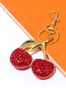 Cute Cherry Keychain for Men and Women, Daily Bag Accessory, Holiday Gift, Car Key Decoration, Summer Fruit Key Chain