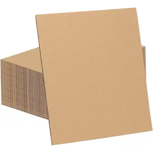 60 Pack 12x16 Inch Corrugated Cardboard Sheets, 2mm Thick Flat Card Boards Inserts for Crafts, Mailing, Packing, Shipping, DIY Crafts Projects