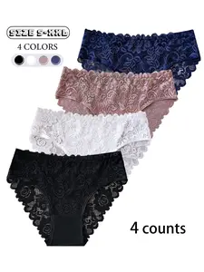 Seamless No Show Full Coverage Panties - Seamless Design Looks Invisible Under Skinny Jeans, Discreet Smoothing for Everyday, 4 Pack