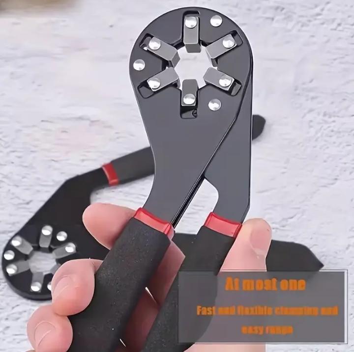 One 6-inch and one 8-inch Bionic Wrench | 14 Wrenches in 1 | Grips Bolts on All Six Sides | Patented Design Multiplies Gripping Force | Great Gifts for Men, Dad, and Gadgets for Men