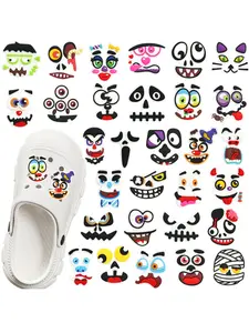 30pcs Gothic Horror Shoe Charm Cartoon Random Prints for Shoe Accessories Dreations for Sandals Sneaker Classic Clog Kids X-mas Gifts Perfect Gift