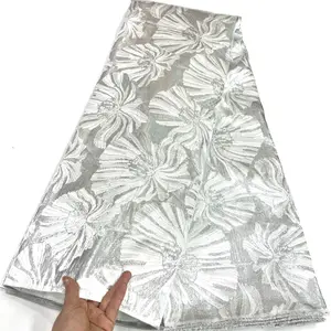 African Fabric Lace Brocade 5 Yards