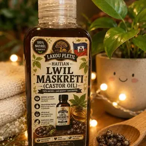 Haitian lwil maskreti castor oil