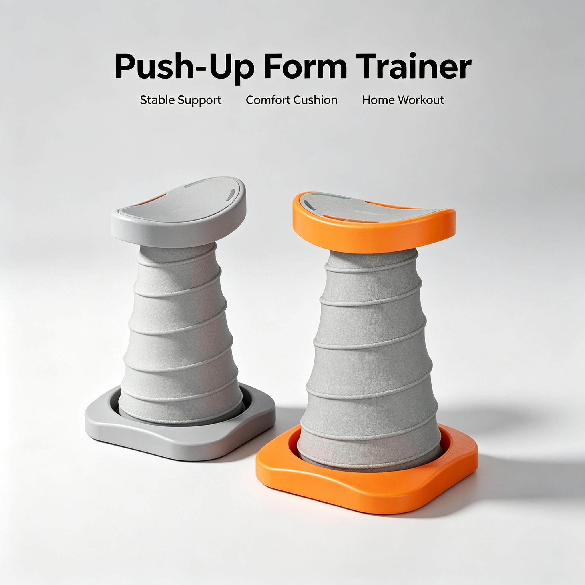 Push Up Trainer for Beginners - Portable Pushup Stands with Waist Support, Load Reduction, Core Support, Home Workout At Home Gym Equipment for Chest & Upper Body Strength Training