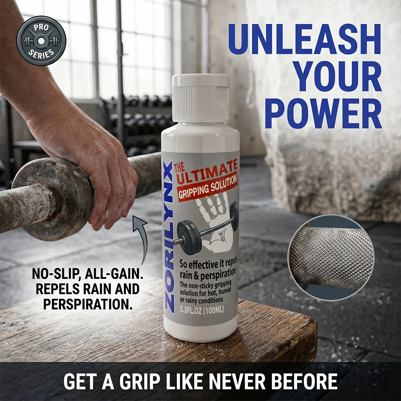 Professional Liquid Chalk: Non-Slip & Sweat-Proof Grip for Heavy Lifting, Rock Climbing, and Gym Workouts