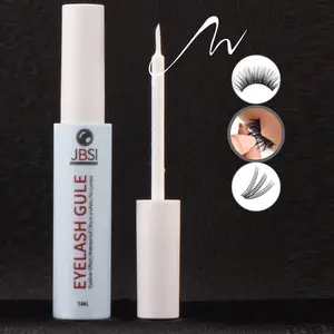 Long-lasting Eyelash Glue with Thin Brush, Sweat-proof Eyelash Extension Glue, Quick-drying Eyelash Adhesive for Beginners